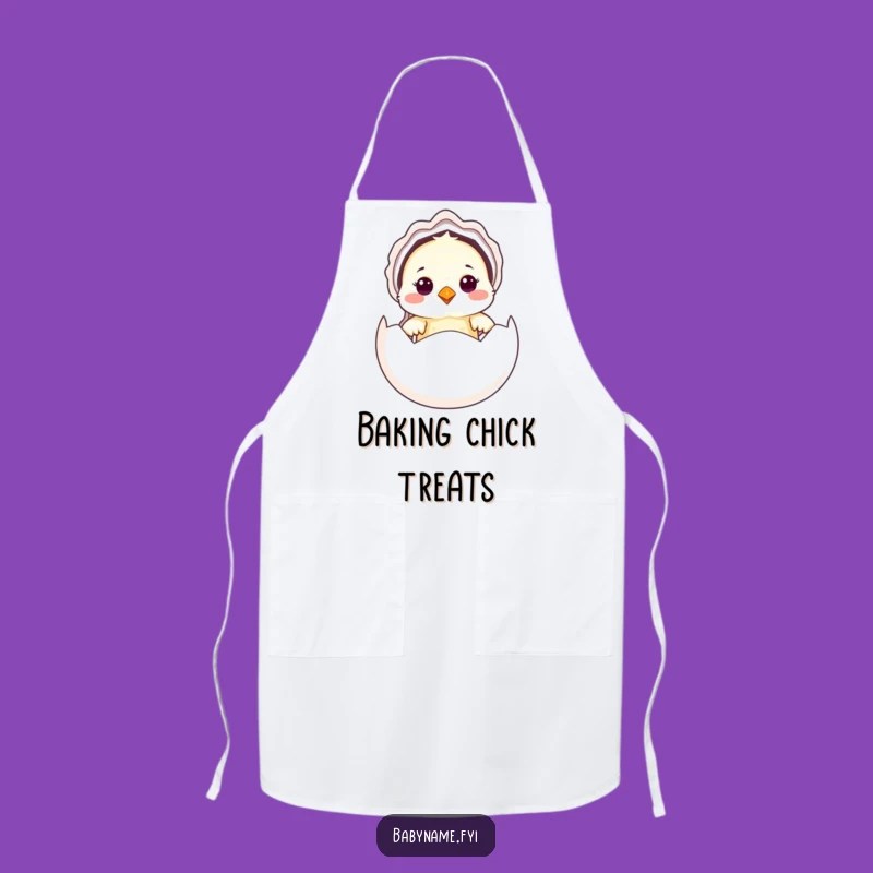 Funny Baby Bird Apron: Adorable Bonnet Chick, a Hilarious Kitchen Gift!