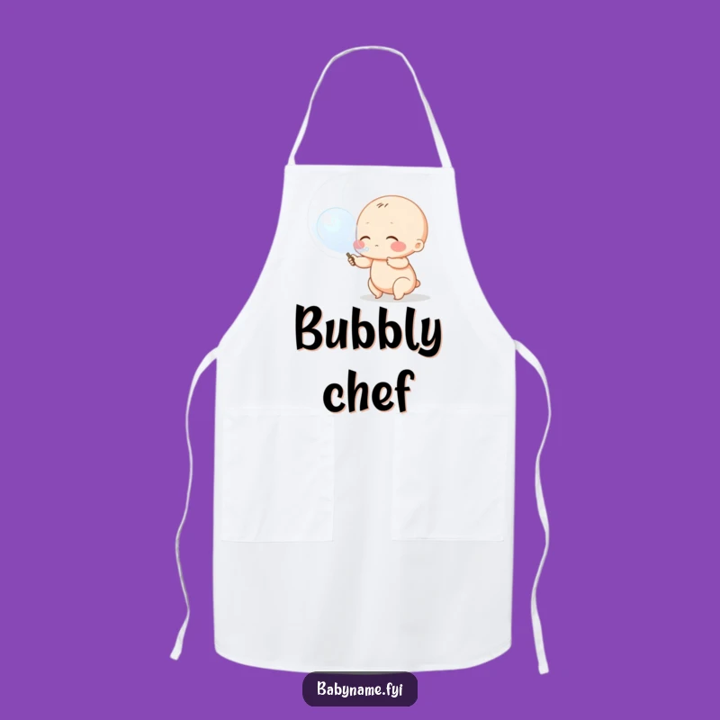 Funny Baby Bib Apron: Messy Eater Protector with Bubble Fun