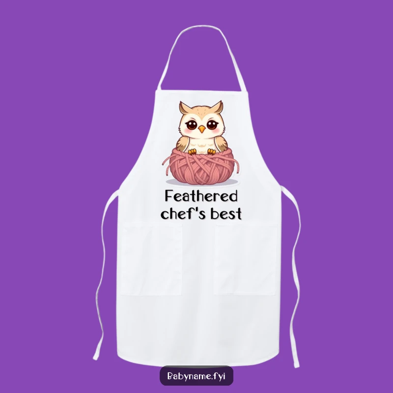 Funny Baby Owl Apron: Cook with Cute & Cozy Charm