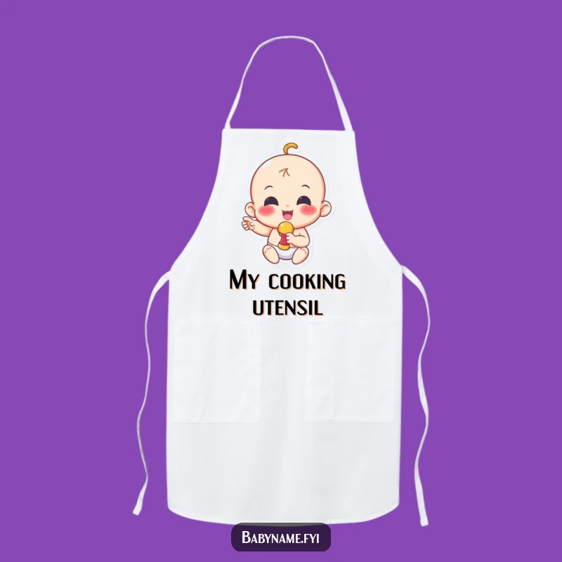 Funny Baby Chef Apron: Cheerful Character Kitchen Wear for Joyful Cooking