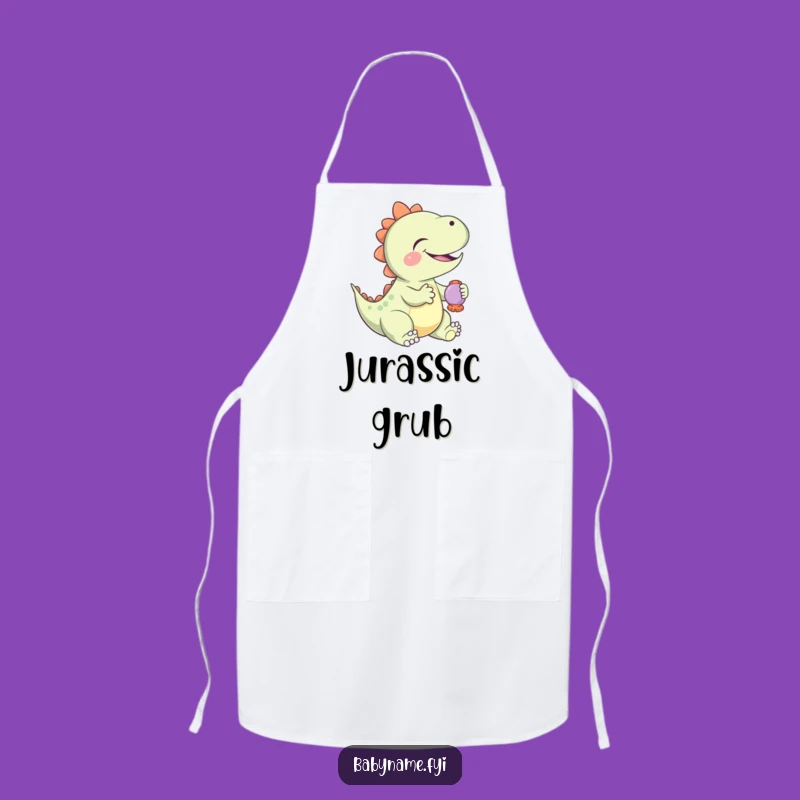Funny Baby Dinosaur Rattle Apron: Cook with a Giggling Dino