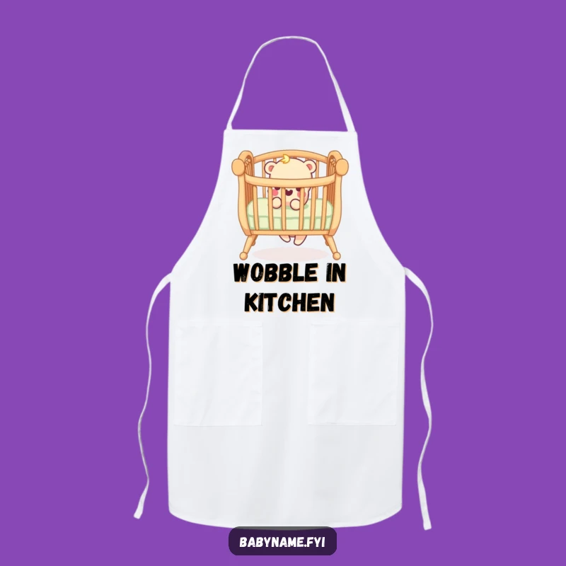 Funny Crib Railing Apron - Keep Clean While Juggling Parenthood with Humor