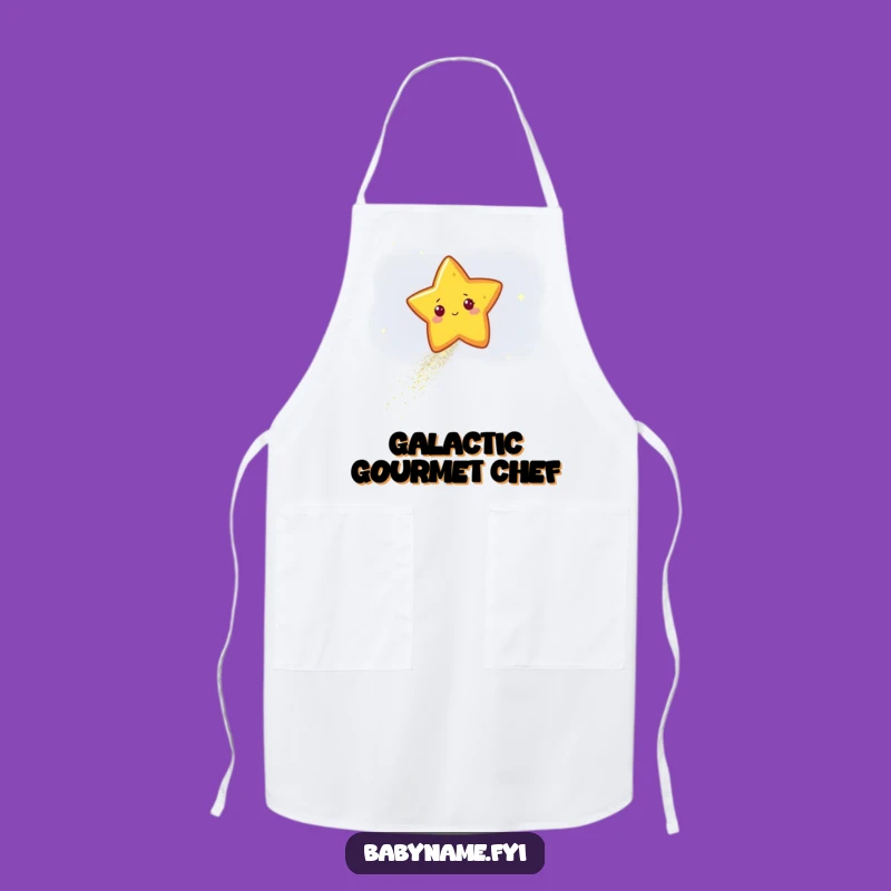 Funny Star Glitter Apron - Sparkling Celestial Kitchen Gift