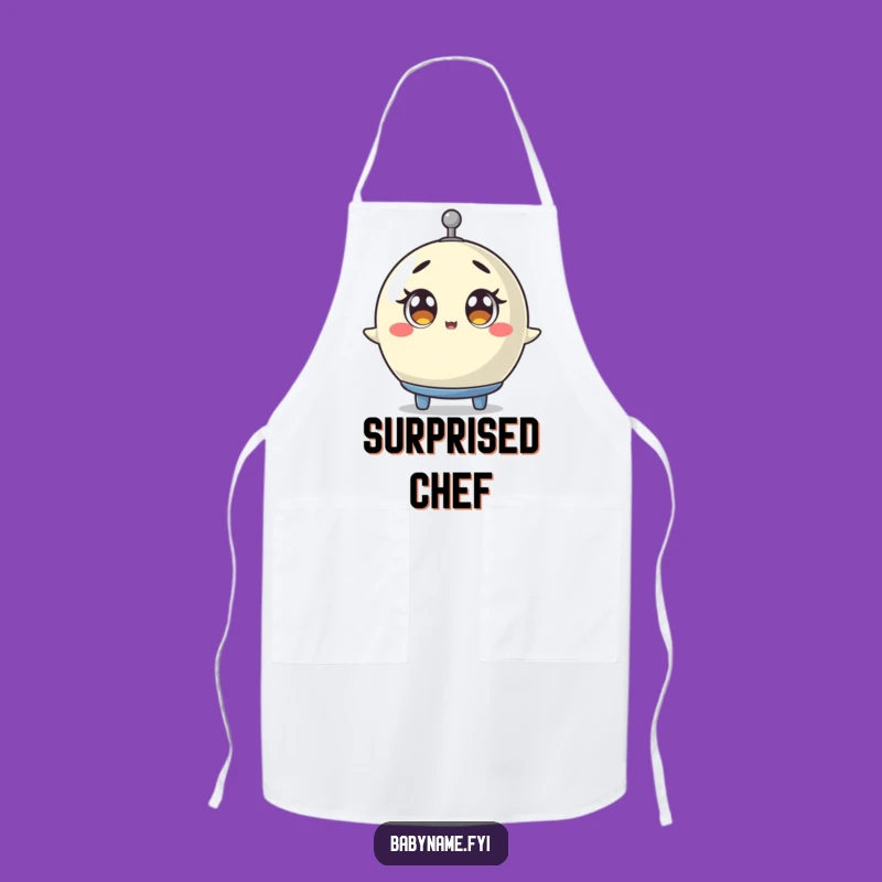 Funny Baby Mobile Apron - Surprised Spinner Kitchen Gift