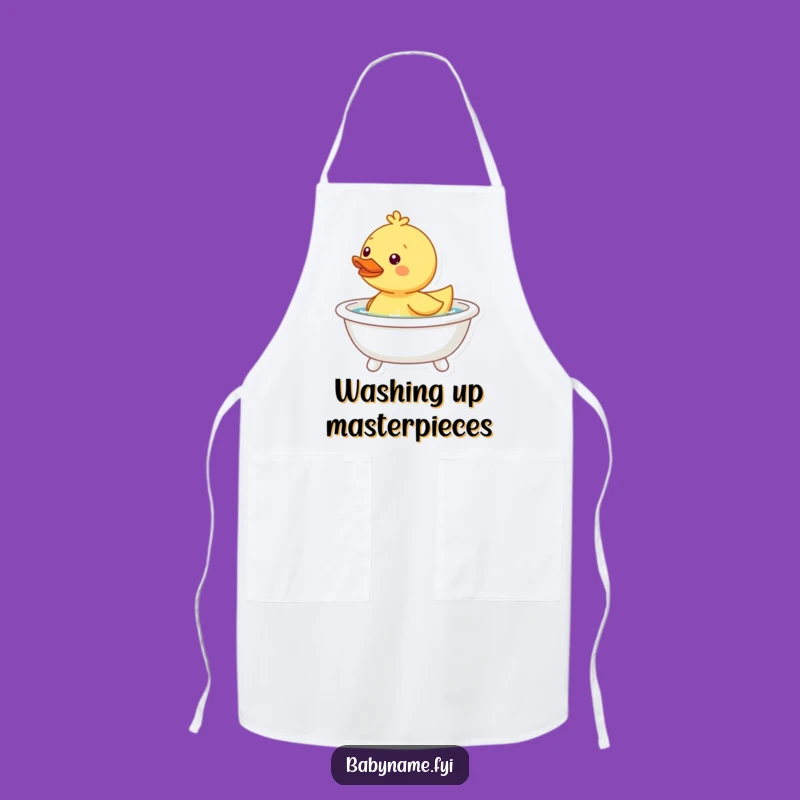 Funny Duckling Apron - Playful Kitchen Wear for Bath Time Fun