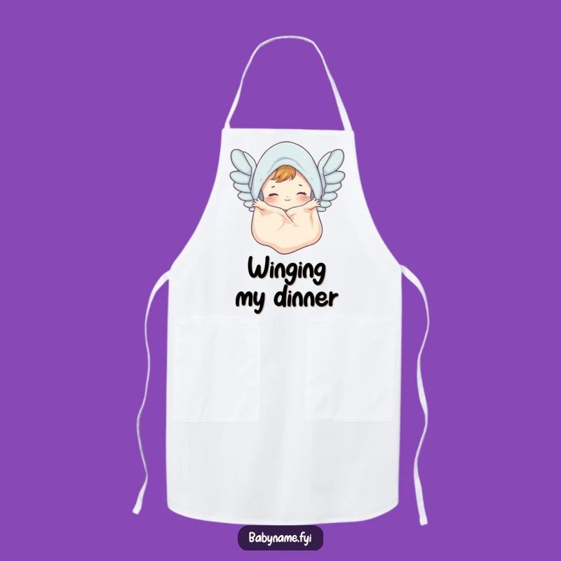 Funny Baby Blanket Apron - Flapping Wings Kitchen Gift