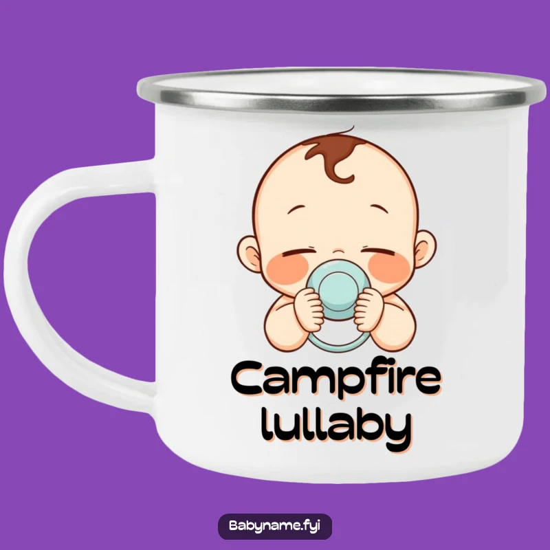 Funny Cozy Camp Mug: Sleepy Baby - Relaxing Funny Gift