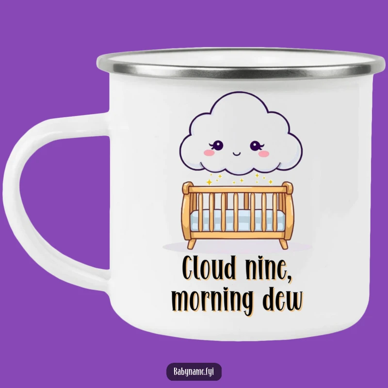 Funny Cloud Sprinkling Sparkles Camping Mug - Outdoor Baby Adventure Gift