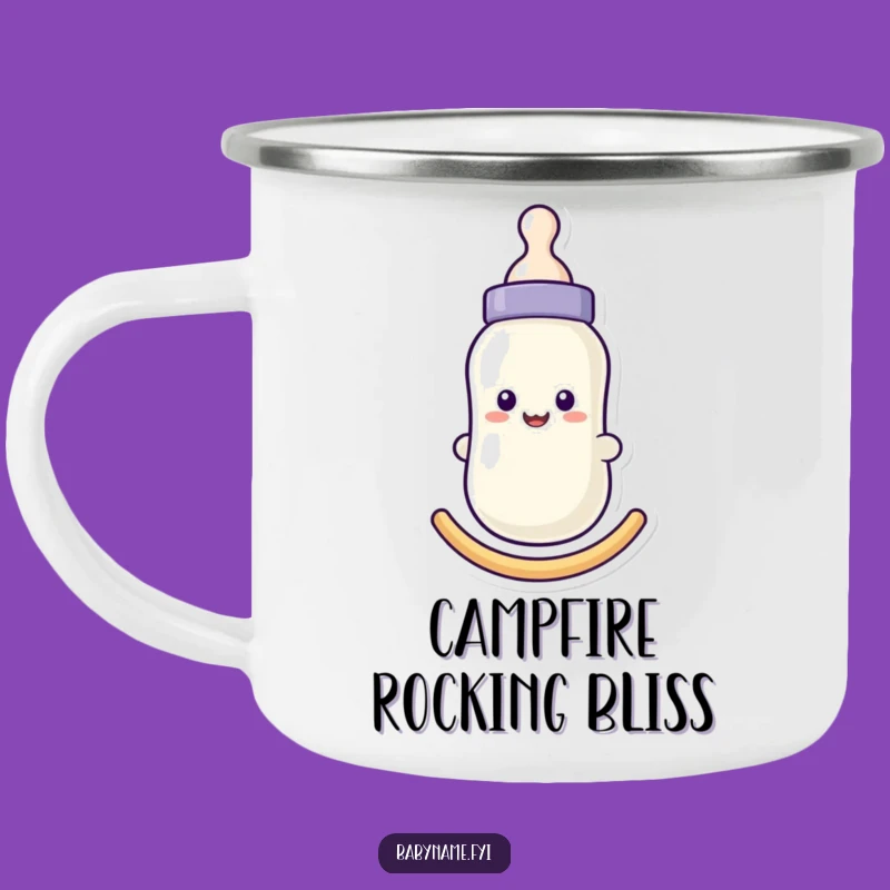 Funny Baby Bottle Camping Mug: Comfort on the Go