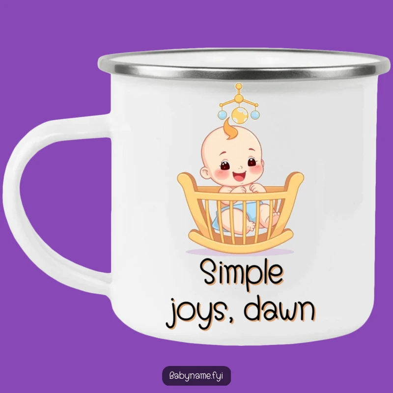 Funny Baby Mobile Camping Mug: Sip Your Coffee with this Little Dreamer!