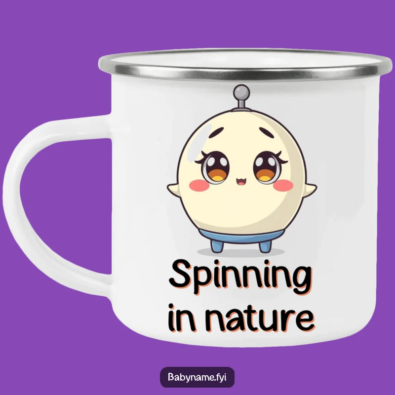 Funny Baby Mobile Camping Mug - Surprised Spinner Outdoor Gift