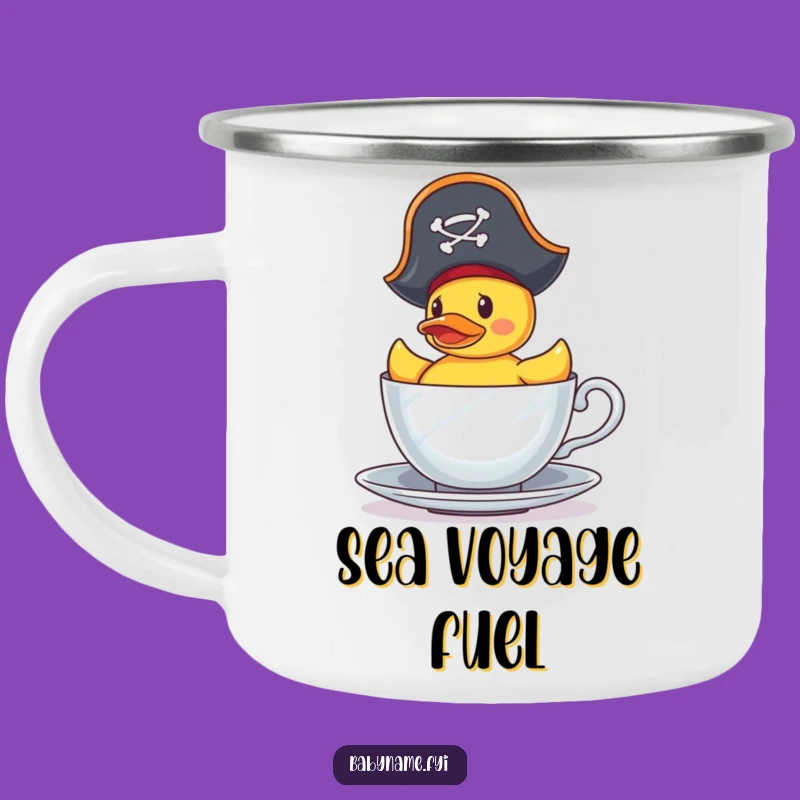 Funny Camping Mug: Pirate Duck's Sea Voyage - Adventure Fuel!