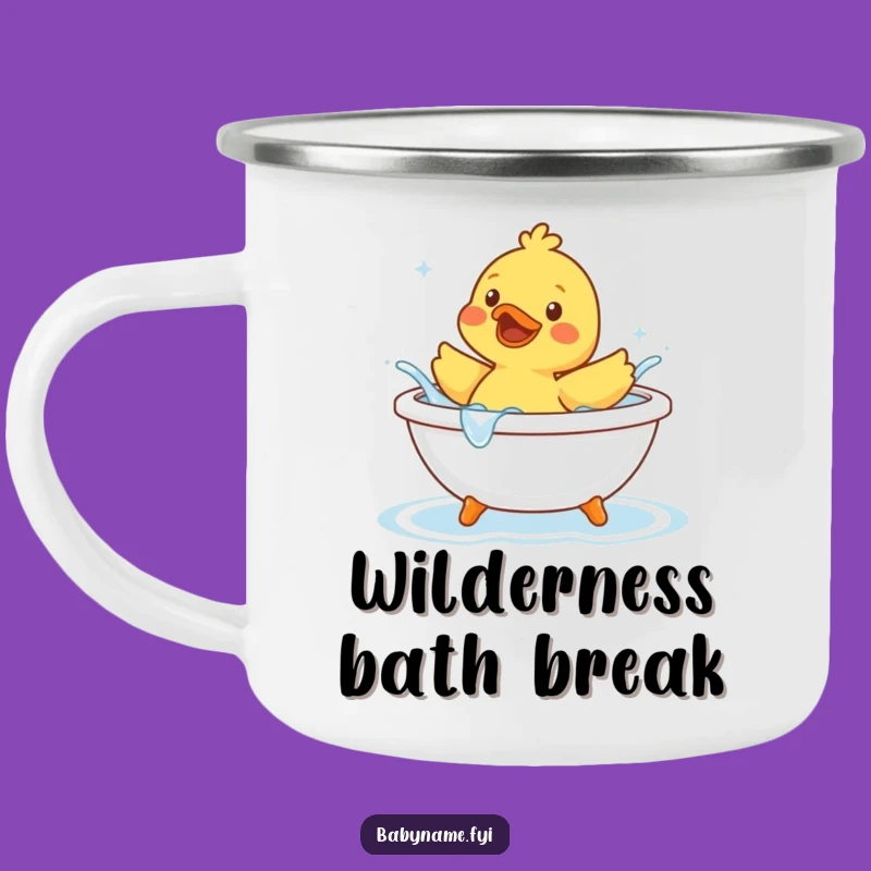 Funny Rubber Duck Splashing Camping Mug - Outdoor Bathtime Fun Gift