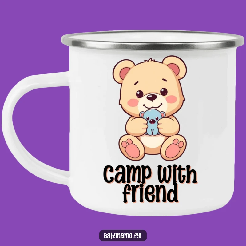 Funny Teddy Bear Camping Mug - Durable & Heartwarming Companion for Outdoor Adventures