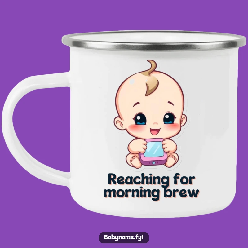 Funny Baby Explorer Mug: Curious Character Drinkware for Adventurous Sips