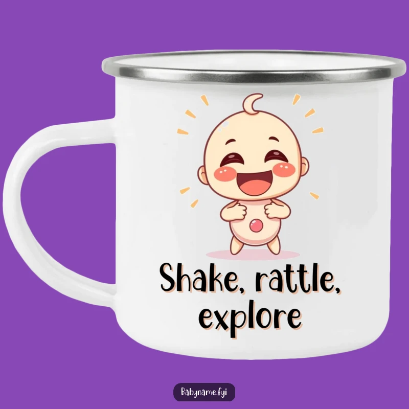 Funny Shaking Rattle Camping Mug - Adventure Ready & Hilarious