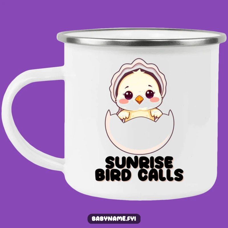 Funny Baby Bird Camping Mug: Adorable Chick, a Hilarious Outdoor Gift!