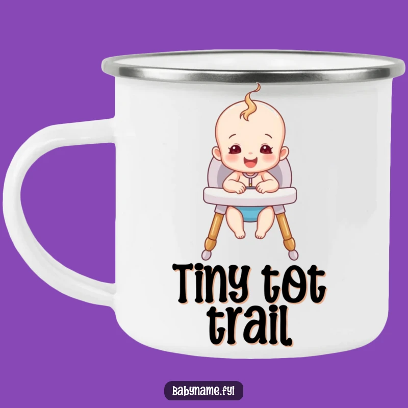 Funny Happy Baby Camping Mug - Cozy High Chair Fun, Outdoor Humorous Gift