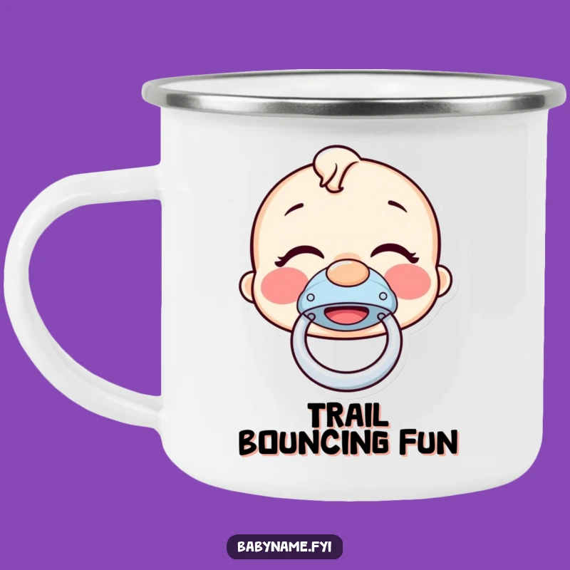 Funny Pacifier Camping Mug - Giggling Bouncer Outdoor Gift