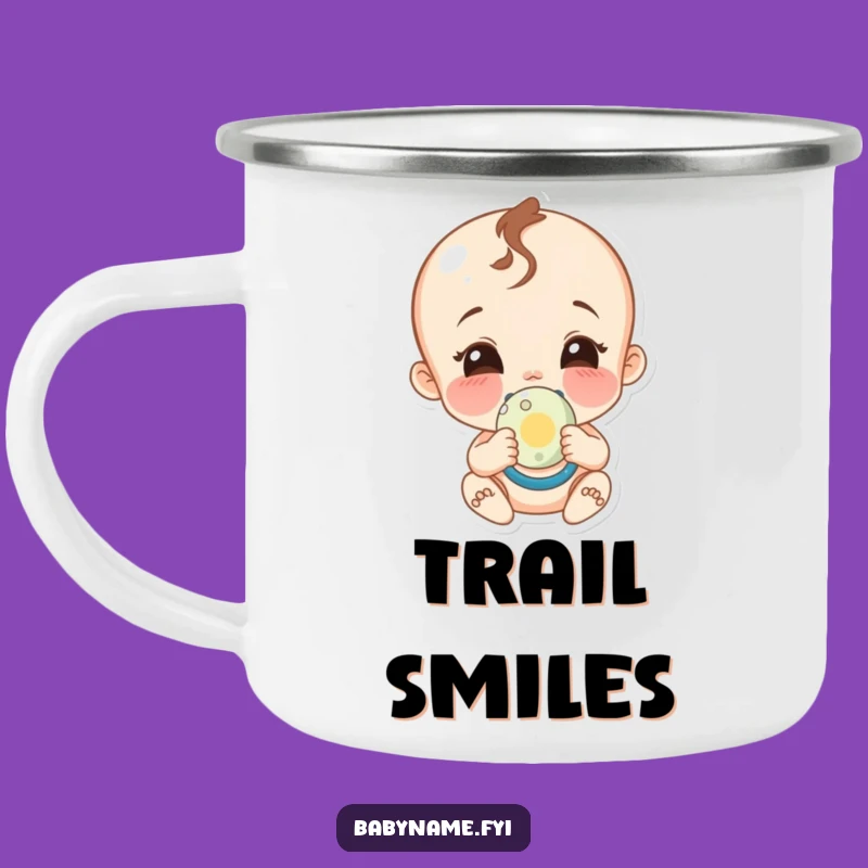 Funny Camp Baby Smile Mug: Happy Adventures with a Pacifier