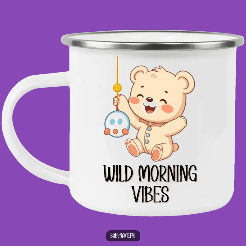 Funny Baby Bear Cub Onesie Camping Mug: Adventure and Humor for the Outdoors