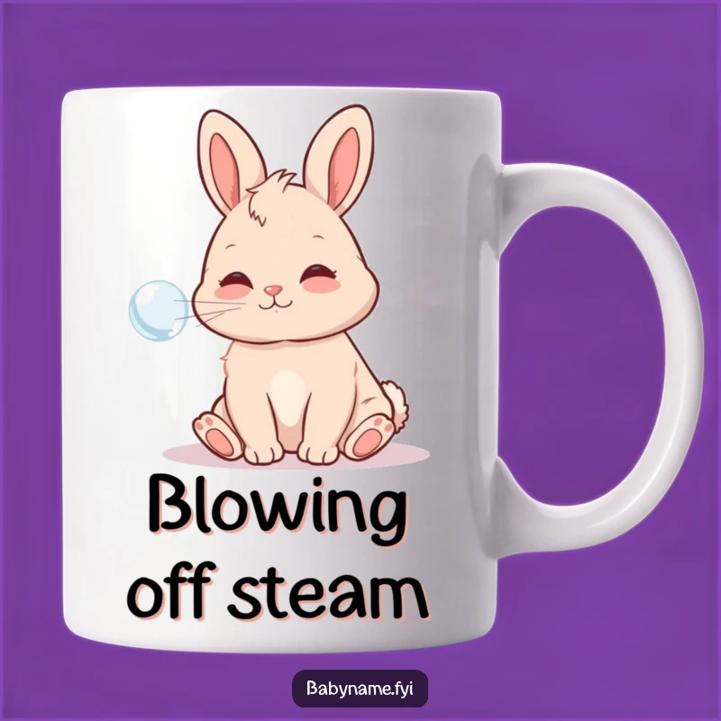 Funny Baby Bunny Bubble Mug: Playful Bunny Makes a Hilarious Gift