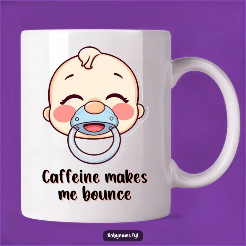 Funny Pacifier Mug - Giggling Bouncer Gift for Joyful Mornings