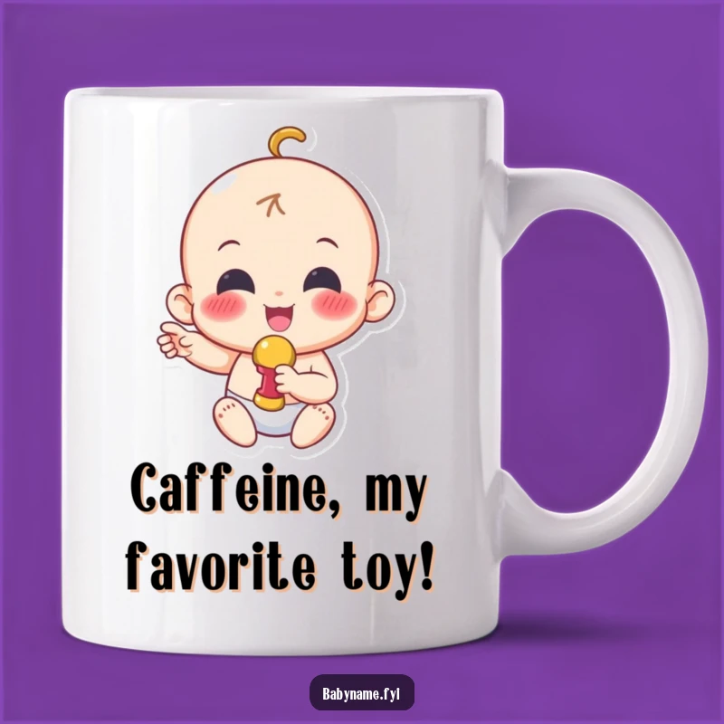 Funny Cheerful Baby Mug: Joyful Rattling Character Gift for Happy Mornings