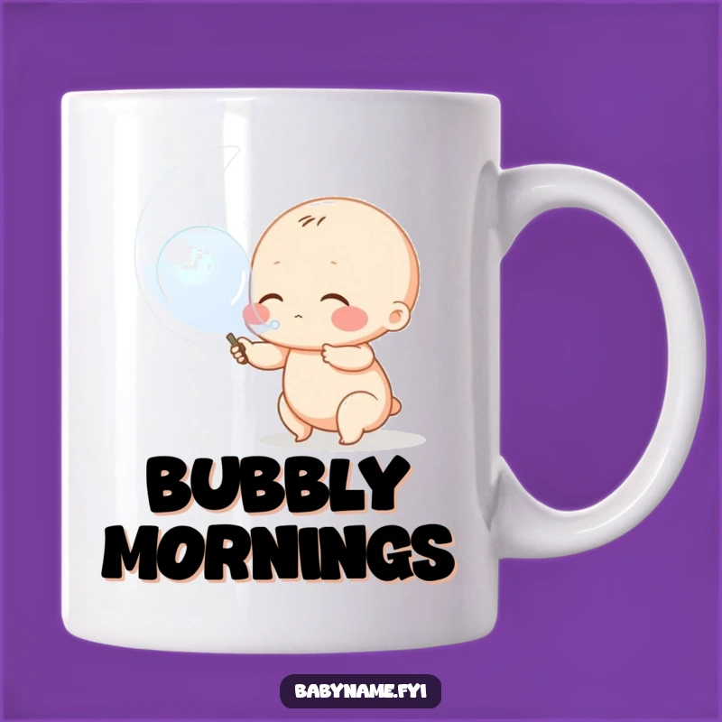 Funny Baby Bubble Mug: Adorable Character Blowing Fun Gift
