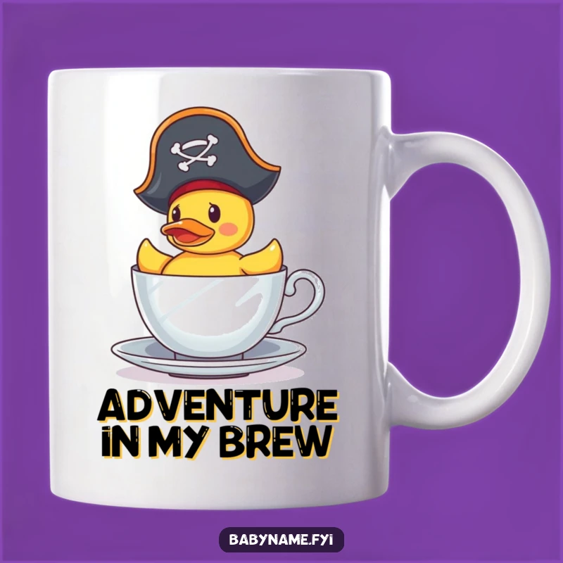 Funny Pirate Duck Mug: Teacup Sailor Adventure - Hilarious Gift!