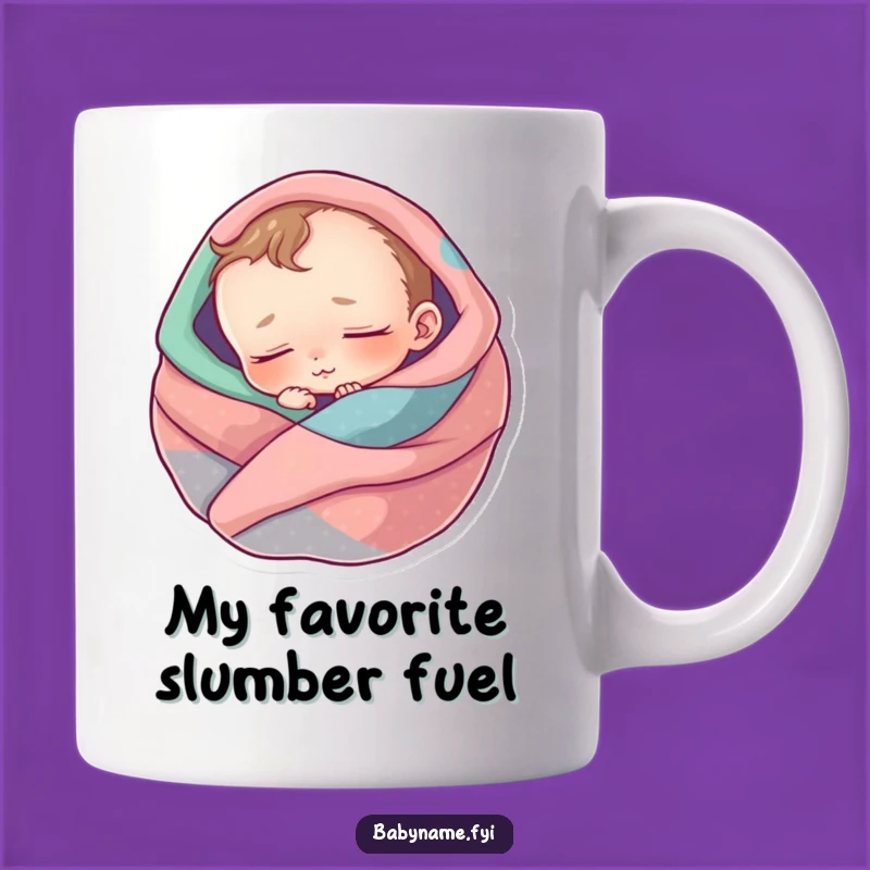 Funny Sleeping Baby Mug: Adorable Cozy Character Gift for Tired Parents
