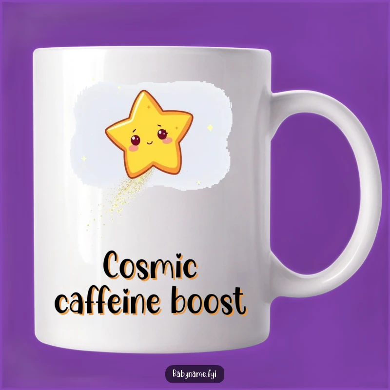Funny Star Glitter Mug - Sparkling Night Sky Gift for Dreamers