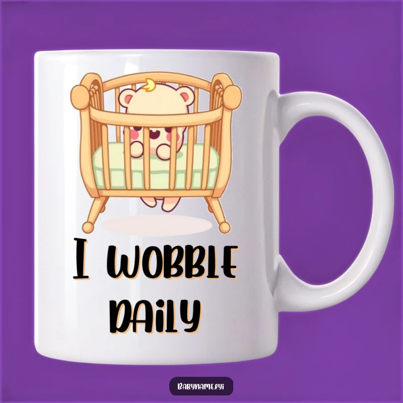 Funny Crib Railing Mug - Hilarious Gift for New Parents & Sleep-Deprived Souls