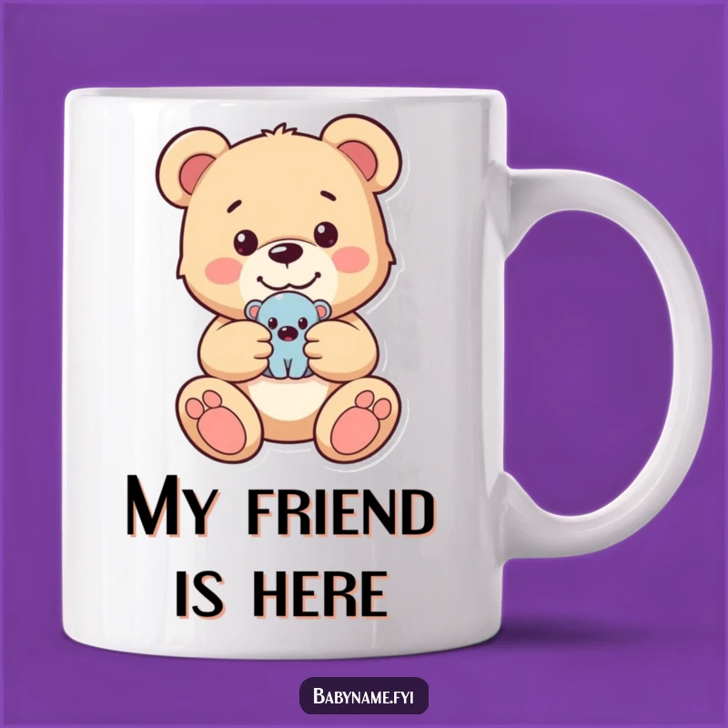 Funny Teddy Bear Mug - Adorable & Heartwarming Gift for Childhood Nostalgia Seekers