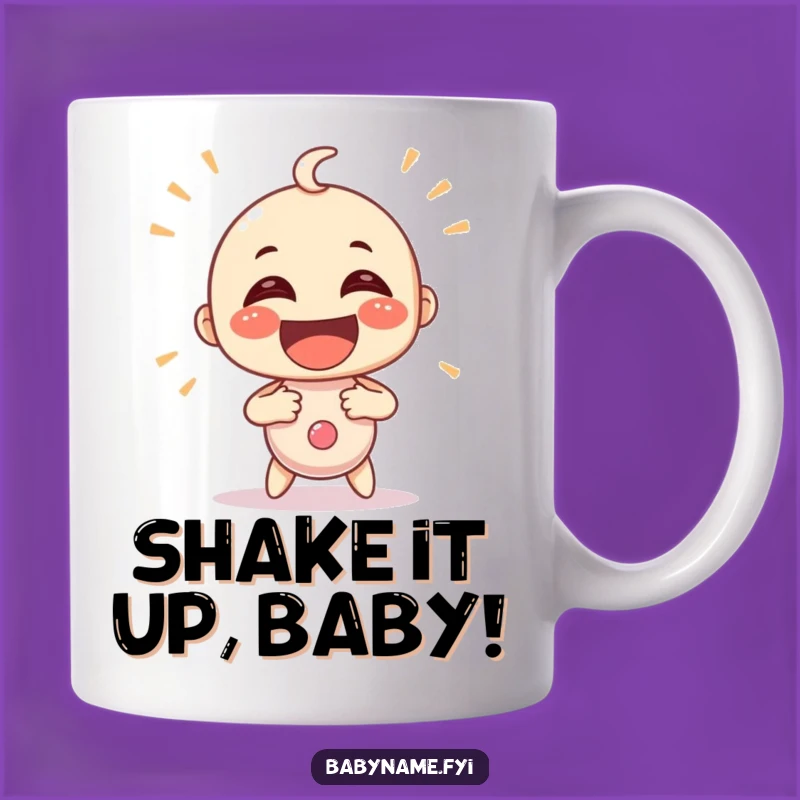 Funny Rattle Shaking Mug - Hilarious Baby Shower Gift for Giggles