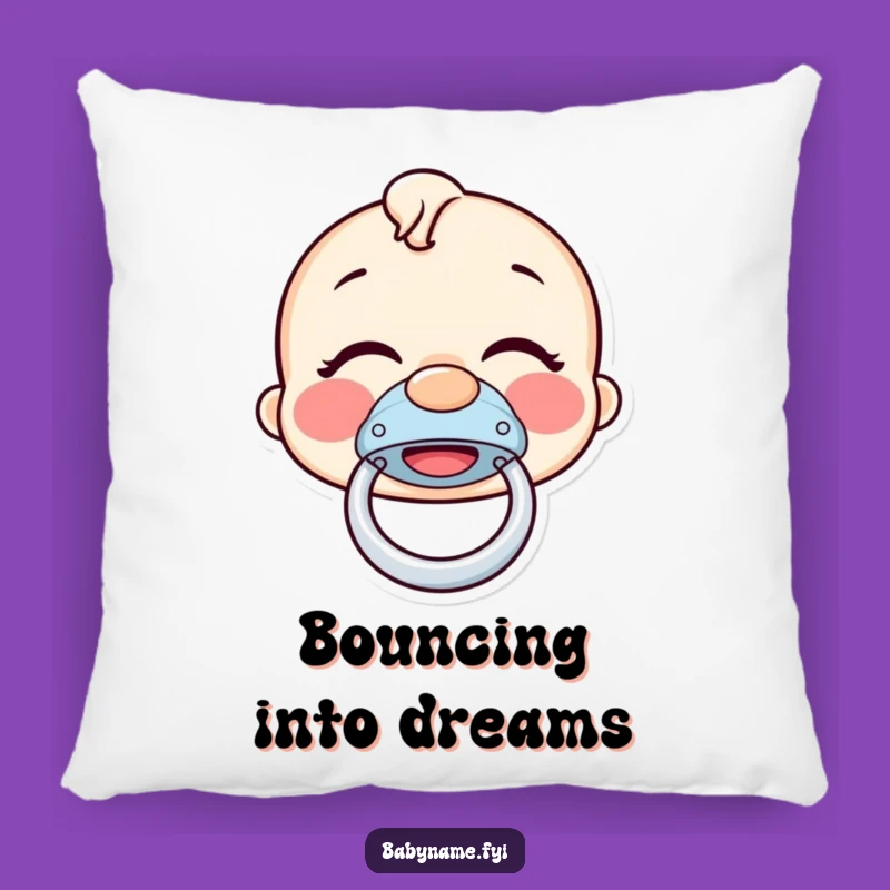 Funny Pacifier Pillow - Giggling Bouncer Cozy Decor Gift