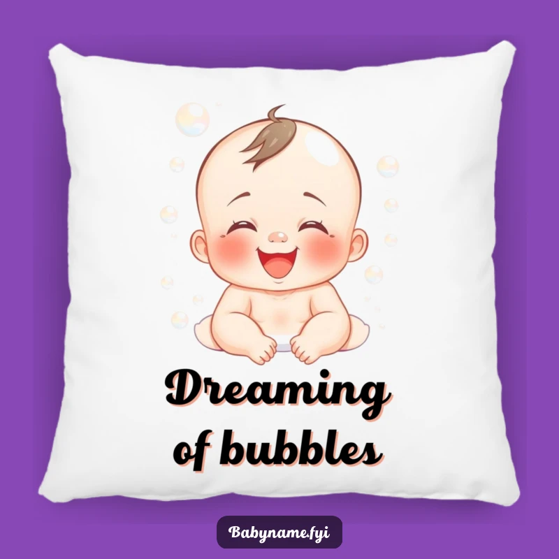 Funny Bubble Pillow: Baby Giggle Accent - Comfy Funny Gift