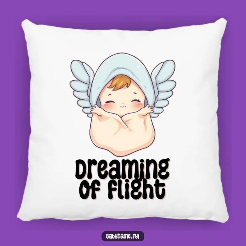 Funny Baby Blanket Pillow - Flapping Wings Comfort Decor Gift