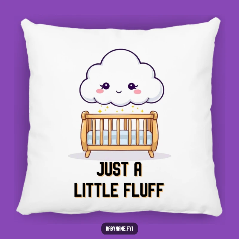 Funny Cloud Sprinkling Sparkles Pillow - Soft Baby Room Accent Cushion