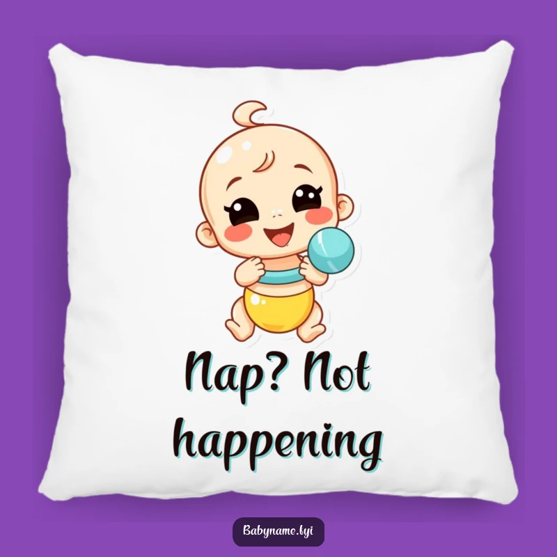 Funny Baby Rattle Pillow - Cozy Shaker Decor for Laughs