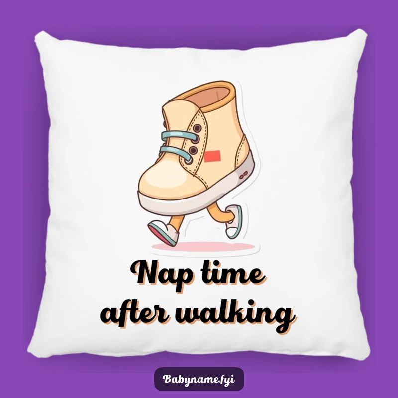 Funny Baby Shoe Walking Pillow - Soft Comical First Steps Cushion