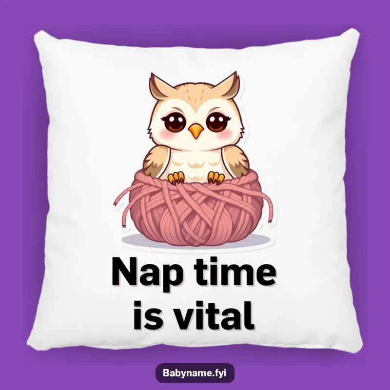 Funny Baby Owl Pillow: Cozy Comfort with a Tweet