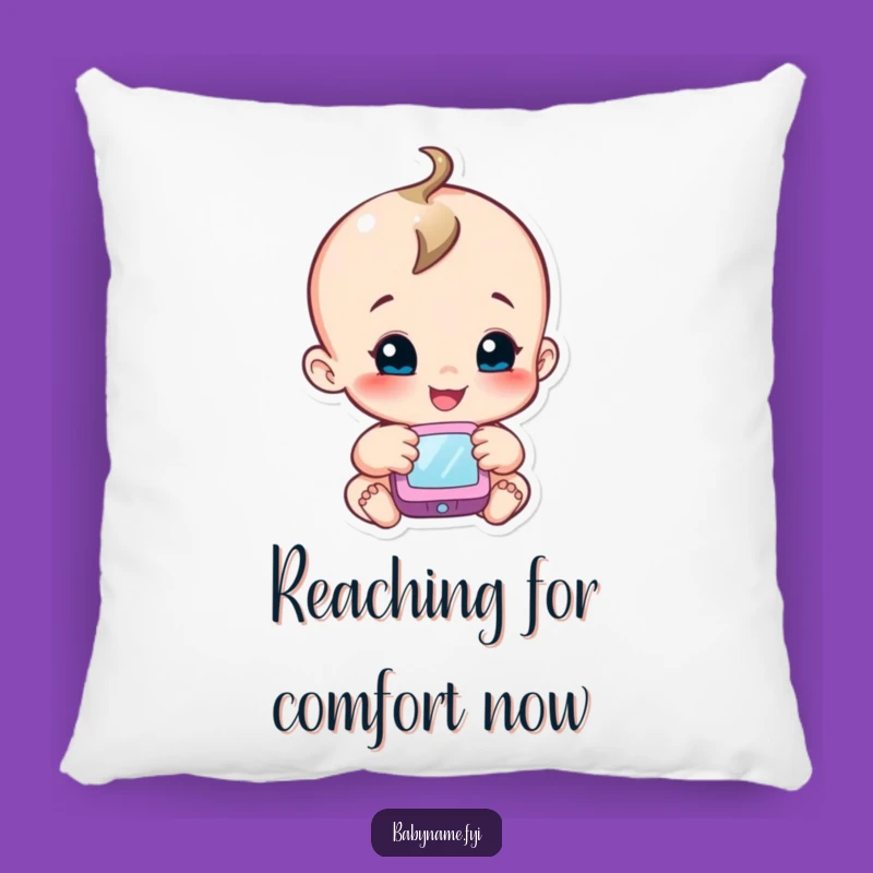 Funny Baby Explore Pillow: Soft Character Accent for Cozy Curiosity