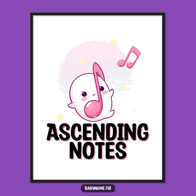 Funny Lullaby Note Digital Art: Sweet Melody, Hilarious Instant Decor