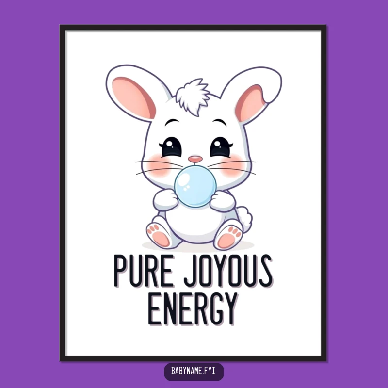 Funny Cheeky Baby Bunny Digital Art: Giggles and Joy for Your Walls