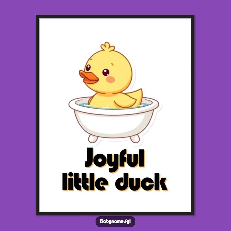Funny Duckling Digital Art - Instant Download of Bath Time Fun