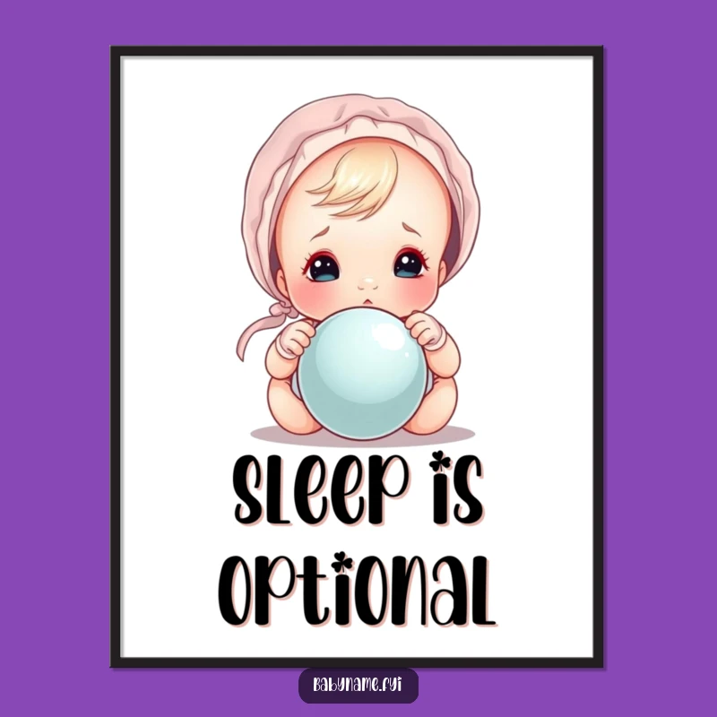 Printable Funny Baby Bonnet Peek Digital Art: Instant Cute Humor