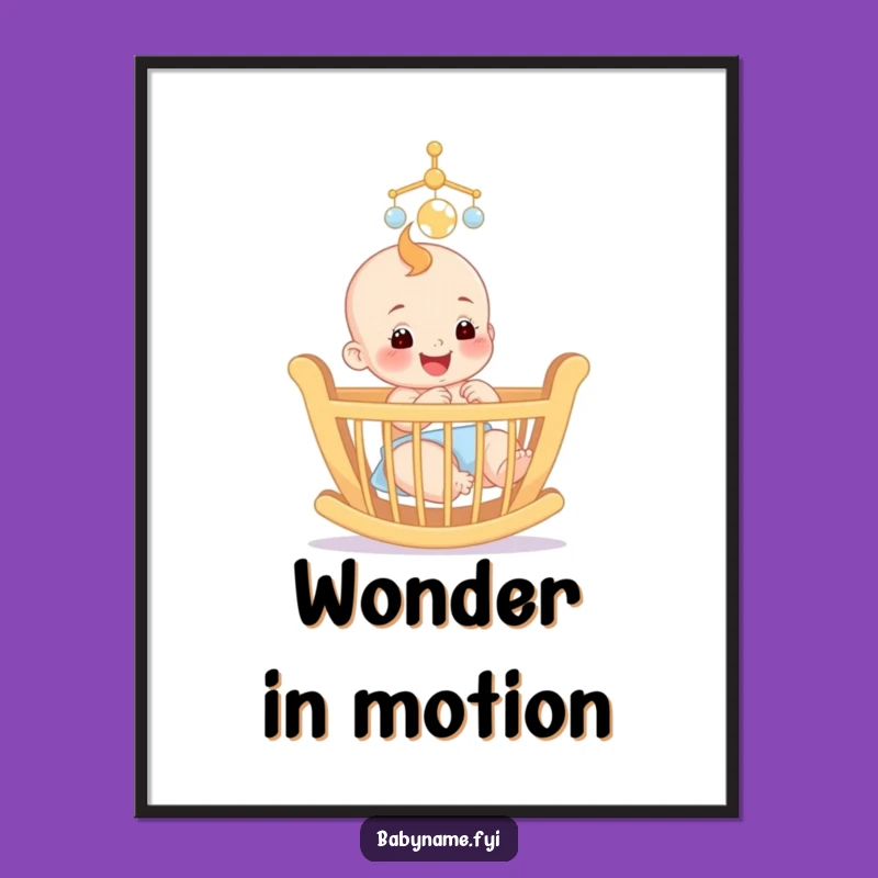 Funny Baby Mobile Digital Print: Instant Joyful Charm, Perfect Gift!