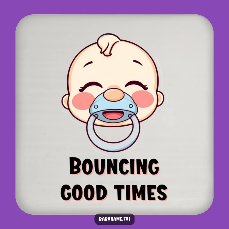 Funny Pacifier Coaster - Giggling Bouncer Drink Protector Gift