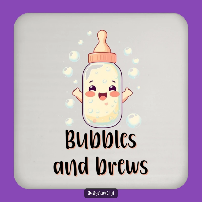 Funny Baby Bottle Coaster - Bubbly Drink Protector Gift